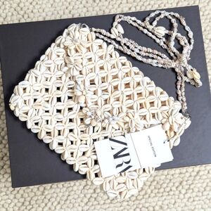 ZARA Limited Edition Crossbody Shoulder Clutch Shell Bag